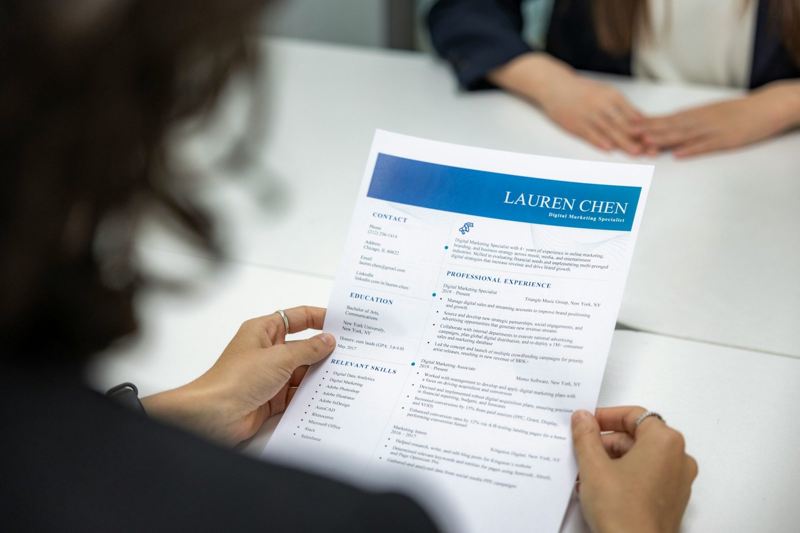 writing cv